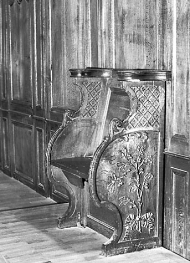 Vue d'une stalle. © Région Bourgogne-Franche-Comté, Inventaire du patrimoine