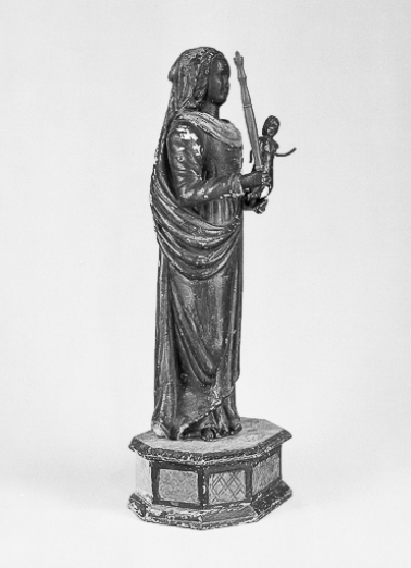 Vue de profil droit sans ses vêtements de tissu. © Région Bourgogne-Franche-Comté, Inventaire du patrimoine