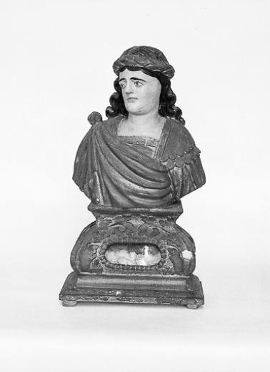 Vue d'un buste-reliquaire (1). © Région Bourgogne-Franche-Comté, Inventaire du patrimoine