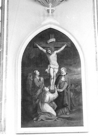 La 12e station : Christ en croix. © Région Bourgogne-Franche-Comté, Inventaire du patrimoine
