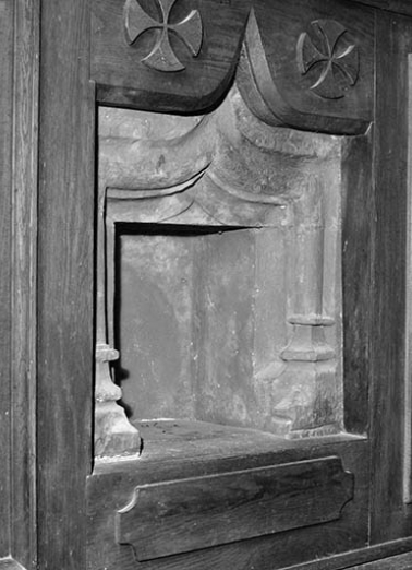 Niche du choeur. © Région Bourgogne-Franche-Comté, Inventaire du patrimoine