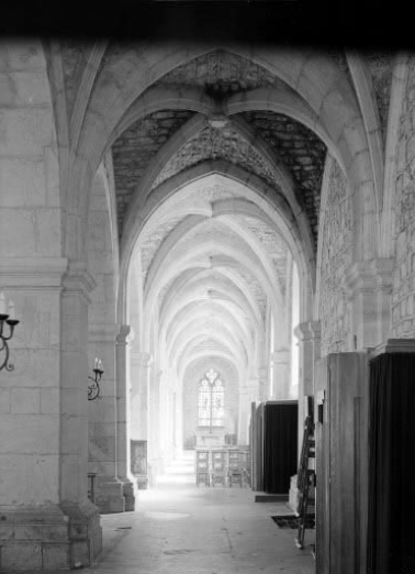 Intérieur : collatéral droit vu depuis l'ouest. © Région Bourgogne-Franche-Comté, Inventaire du patrimoine