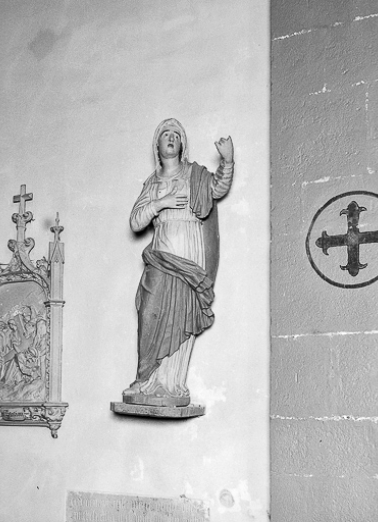 La Vierge vue de face. © Région Bourgogne-Franche-Comté, Inventaire du patrimoine