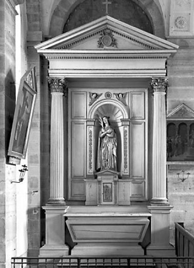 Vue de l'autel-retable latéral gauche. © Région Bourgogne-Franche-Comté, Inventaire du patrimoine