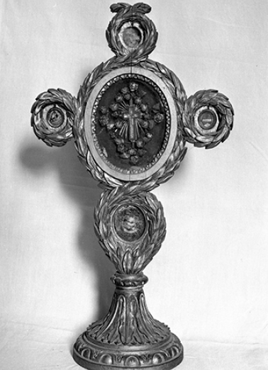 Reliquaire : lunette circulaire (I). © Région Bourgogne-Franche-Comté, Inventaire du patrimoine