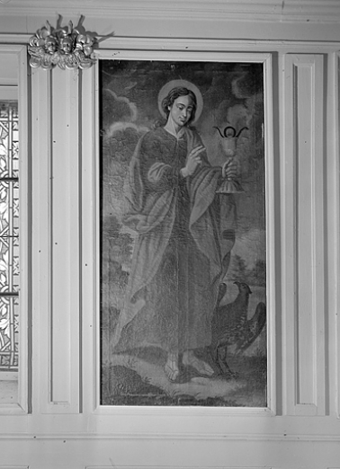 Vue du tableau représentant saint Jean. © Région Bourgogne-Franche-Comté, Inventaire du patrimoine