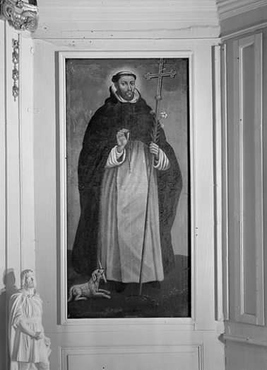 Vue du tableau représentant saint Dominique. © Région Bourgogne-Franche-Comté, Inventaire du patrimoine