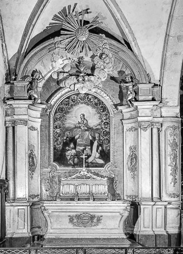 Vue d'ensemble de l'autel secondaire nord. © Région Bourgogne-Franche-Comté, Inventaire du patrimoine