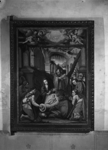 Vue du recto : l'Adoration des bergers. © Région Bourgogne-Franche-Comté, Inventaire du patrimoine