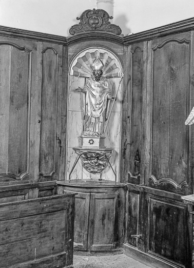 Vue de face, dans sa niche. © Région Bourgogne-Franche-Comté, Inventaire du patrimoine