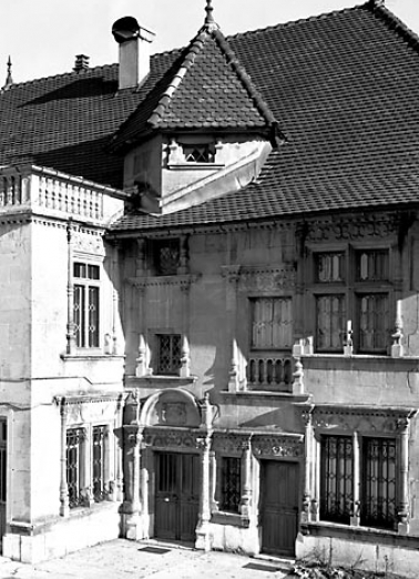 Façade sur cour. © Région Bourgogne-Franche-Comté, Inventaire du patrimoine