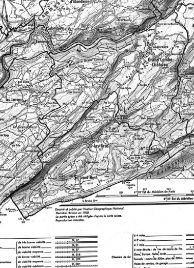 Carte de la localisation des fermes inventoriées. © Région Bourgogne-Franche-Comté, Inventaire du patrimoine