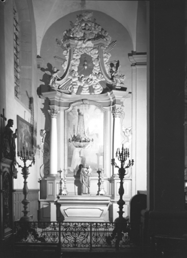 Vue de l'autel secondaire nord. © Région Bourgogne-Franche-Comté, Inventaire du patrimoine