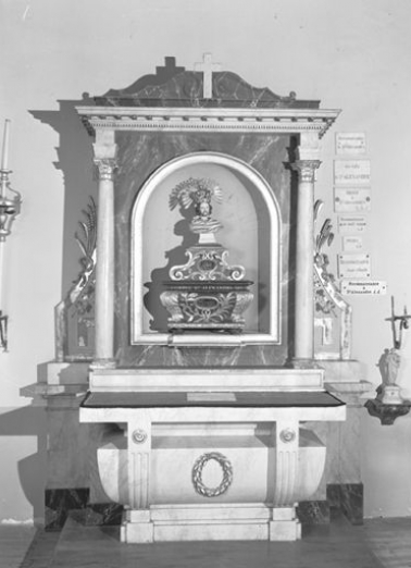 Vue d'ensemble de l'autel secondaire nord. © Région Bourgogne-Franche-Comté, Inventaire du patrimoine