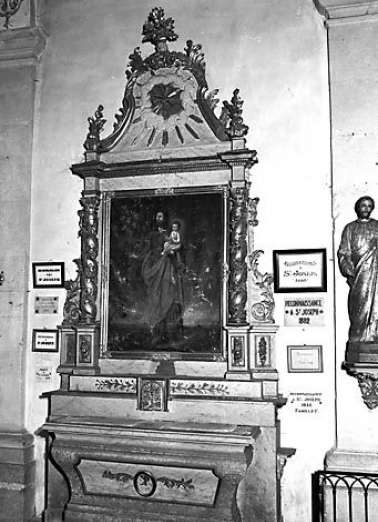 Vue d'ensemble de l'autel secondaire de saint Joseph. © Région Bourgogne-Franche-Comté, Inventaire du patrimoine