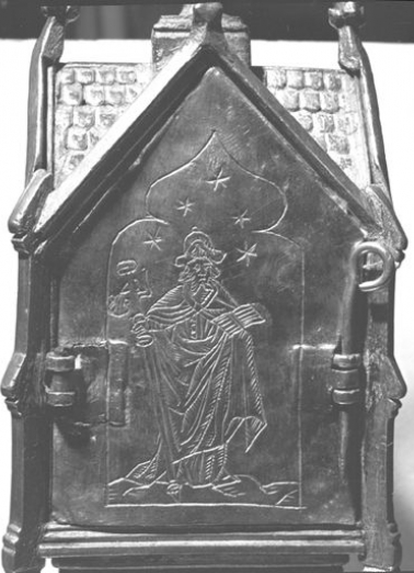 Détail du revers : saint Jacques. © Région Bourgogne-Franche-Comté, Inventaire du patrimoine