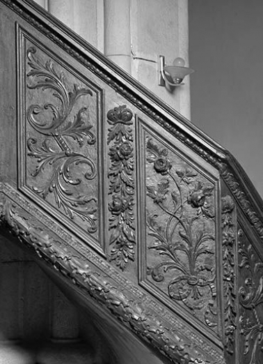 Panneaux de la rampe. © Région Bourgogne-Franche-Comté, Inventaire du patrimoine