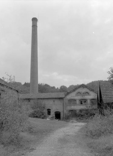 Façade nord de l'atelier de galvanisation en 1981. © Région Bourgogne-Franche-Comté, Inventaire du patrimoine