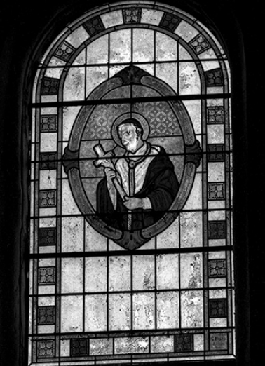 Baie 3 : saint Charles Borromée. © Région Bourgogne-Franche-Comté, Inventaire du patrimoine