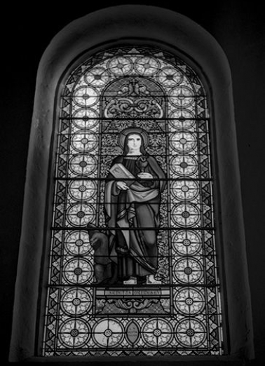 Baie 3 : saint Jean Evangéliste © Région Bourgogne-Franche-Comté, Inventaire du patrimoine