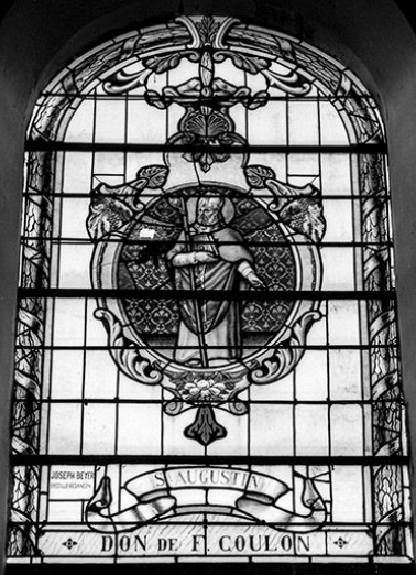 Baie 5 : saint Augustin. © Région Bourgogne-Franche-Comté, Inventaire du patrimoine