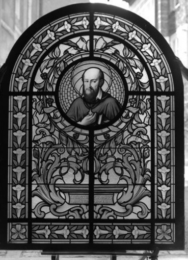 Baie 1 : saint François de Sales © Région Bourgogne-Franche-Comté, Inventaire du patrimoine