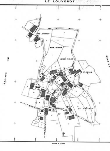 Cadastre 1955, section AC. © Région Bourgogne-Franche-Comté, Inventaire du patrimoine