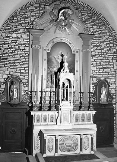 Vue d'ensemble du maître-autel. © Région Bourgogne-Franche-Comté, Inventaire du patrimoine