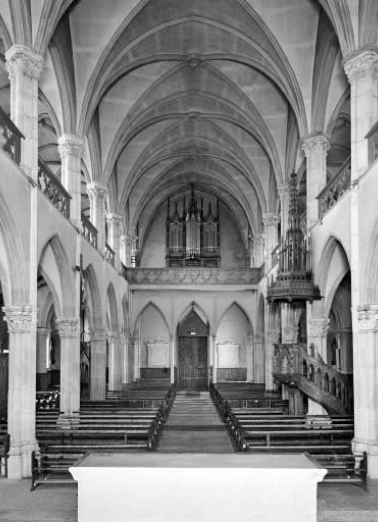 La nef vue du choeur. © Région Bourgogne-Franche-Comté, Inventaire du patrimoine