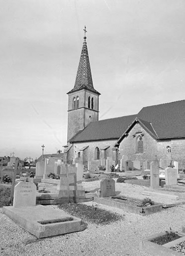 Extérieur : face latérale droite, partie gauche. © Région Bourgogne-Franche-Comté, Inventaire du patrimoine