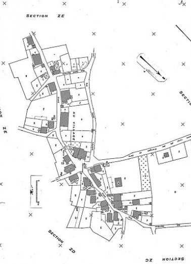 Plan cadastral, 1968, section AB, échelle 1 : 1000. © Région Bourgogne-Franche-Comté, Inventaire du patrimoine Plan cadastral, 1968, section AB, échelle 1 : 1000. © Région Bourgogne-Franche-Comté, Inventaire du patrimoine