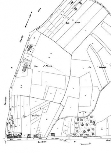 Cadastre : 1979 B (1ère feuille). © Région Bourgogne-Franche-Comté, Inventaire du patrimoine