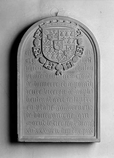Epitaphe de Philibert de Chalon. © Région Bourgogne-Franche-Comté, Inventaire du patrimoine