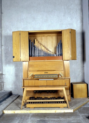 Orgue de choeur, vu de face. © Région Bourgogne-Franche-Comté, Inventaire du patrimoine