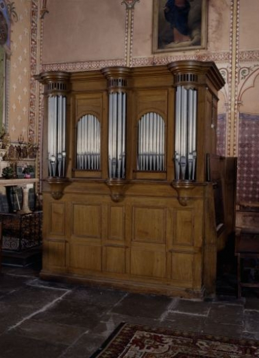 Orgue de choeur, vu de trois quarts droit. © Région Bourgogne-Franche-Comté, Inventaire du patrimoine