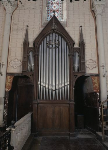 Orgue de choeur, vu de face. © Région Bourgogne-Franche-Comté, Inventaire du patrimoine