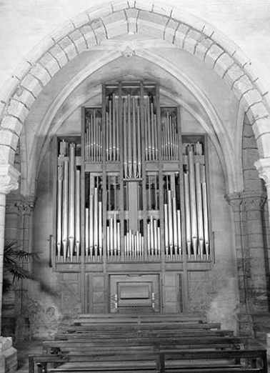 Grand orgue, vu de face horizontale. © Région Bourgogne-Franche-Comté, Inventaire du patrimoine