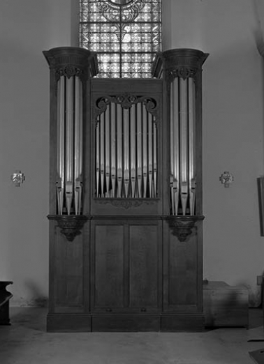 Orgue de choeur, vu de face. © Région Bourgogne-Franche-Comté, Inventaire du patrimoine