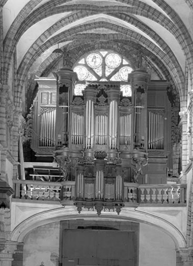 Grand orgue, vu de face. © Région Bourgogne-Franche-Comté, Inventaire du patrimoine