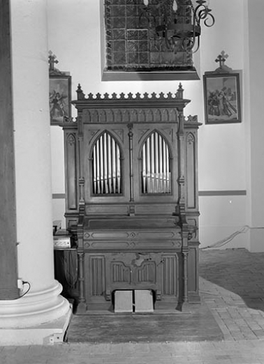 Harmonium, vu de face. © Région Bourgogne-Franche-Comté, Inventaire du patrimoine
