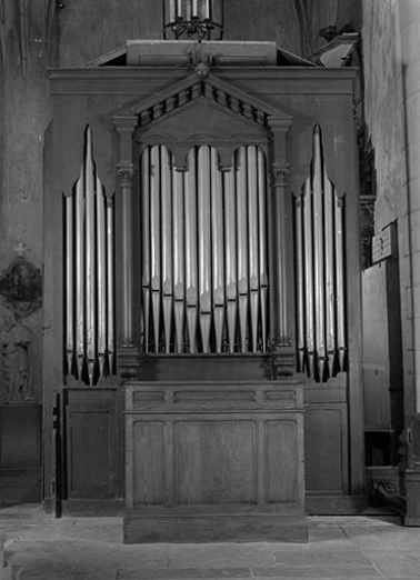 Orgue de choeur, vu de face. © Région Bourgogne-Franche-Comté, Inventaire du patrimoine