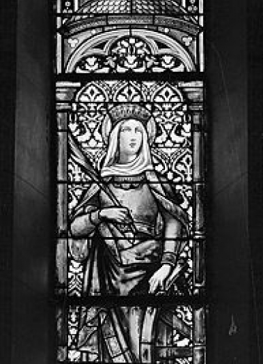 Baie 17 : sainte Catherine. © Région Bourgogne-Franche-Comté, Inventaire du patrimoine