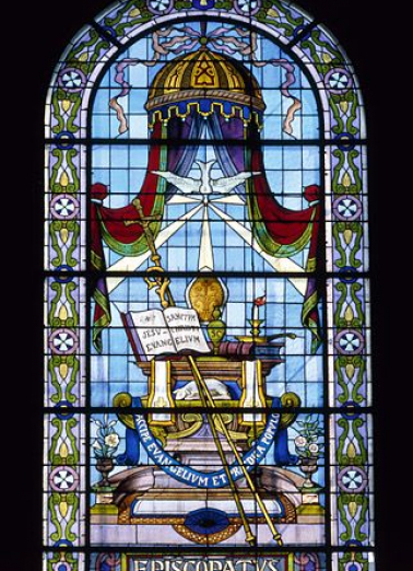 Baie 103 : l'épiscopat. © Région Bourgogne-Franche-Comté, Inventaire du patrimoine