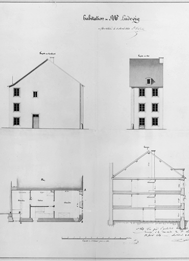 Habitation de M. Ludevig [3, rue du Bourg Vauthier], 1861. © Région Bourgogne-Franche-Comté, Inventaire du patrimoine