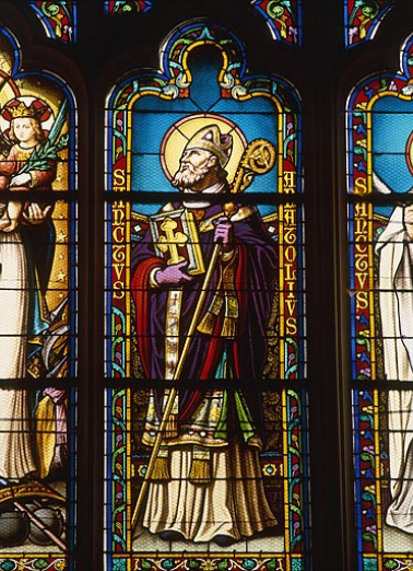 Détail : saint Anatoile. © Région Bourgogne-Franche-Comté, Inventaire du patrimoine