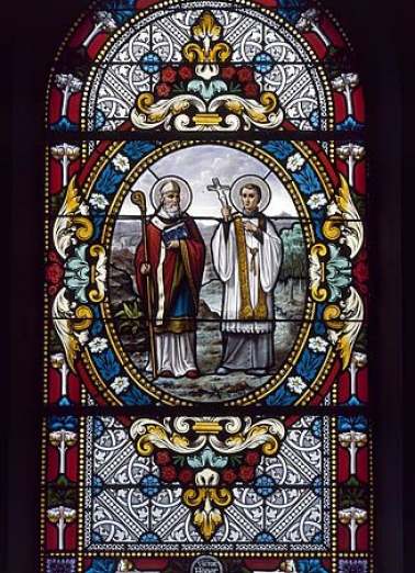 Baie 1 : saint Ferréol et saint Ferjeux. © Région Bourgogne-Franche-Comté, Inventaire du patrimoine