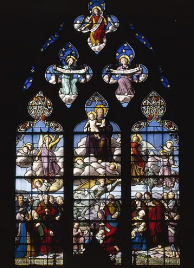 Baie 2 : saint Joseph et l'Enfant-Jésus. © Région Bourgogne-Franche-Comté, Inventaire du patrimoine