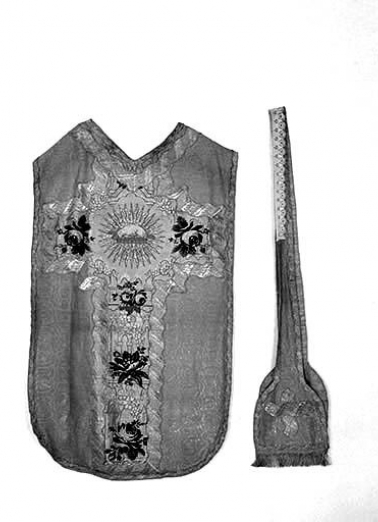 La chasuble et l'étole. © Région Bourgogne-Franche-Comté, Inventaire du patrimoine