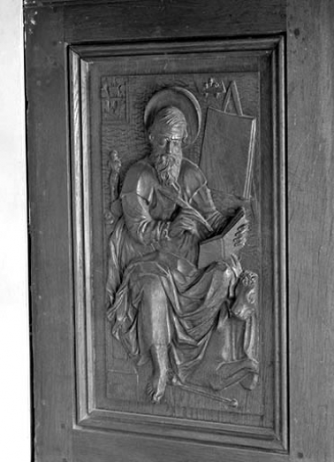 Premier panneau : saint Luc. © Région Bourgogne-Franche-Comté, Inventaire du patrimoine