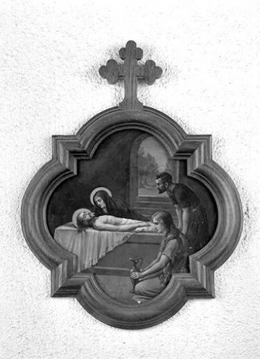 Quatorzième station : mise au tombeau. © Région Bourgogne-Franche-Comté, Inventaire du patrimoine